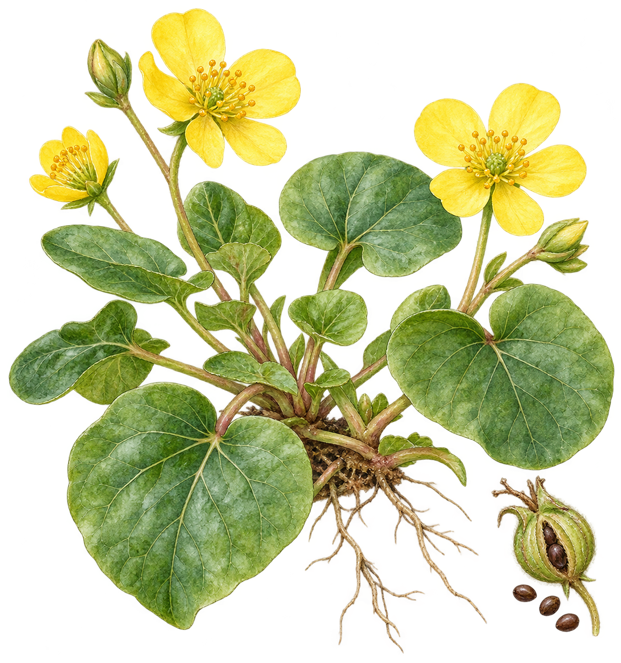 botanical illustration of Acrotrema arnottianum, Acrotrema arnottianum